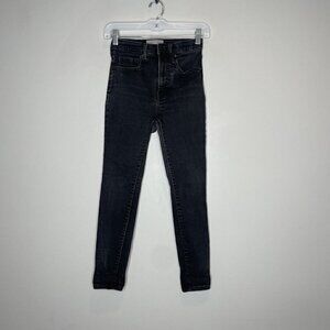 Everlane Faded Black High Rise Skinny Stretch Jeans Size 26